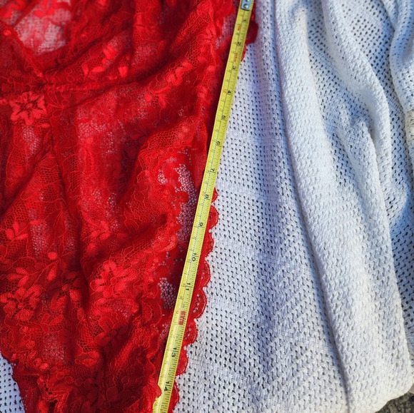 Fashion Nova Plus size red lacy teddy 3X NWOT - Picture 3 of 14